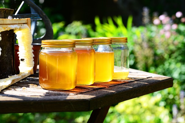 Honey in Jars on a Summers Day