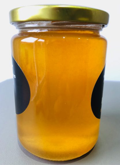 Honey - Natural, Fresh, Raw and Pure English Honey For Sale Online From Bee Marvellous Ltd based in Worcestershire UK Side of Jar