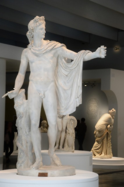 Marble statue of Apollo, one of the first recorded beekeepers