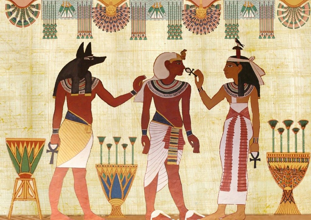 A Pharaoh Being Blessed